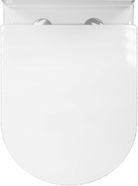 Azario Унитаз-компакт Verona AZ-8301 безободковый с бачком с сиденьем микролифт белый – фотография-9