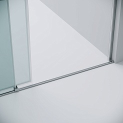 Grossman Душевая дверь в нишу Galaxy 100x195 профиль хром стекло прозрачное – фотография-4