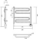 Domoterm Полотенцесушитель электрический Офелия П6 400x500 ER хром – картинка-6