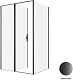 Allen Brau Душевой уголок Priority 120x80 3.31033.BBA/3.31042.BBA чёрный браш – картинка-10