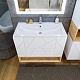 Бриклаер Мебель для ванной Кристалл 90 с нишей белая/дуб бунратти – картинка-27
