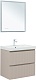 Aquanet Тумба с раковиной Джейн (Flat) 70 Flash подвесная бежевая матовая – картинка-29