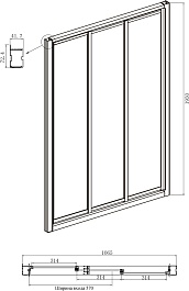 Ambassador  Душевой уголок Forsa 110x90 17021102NX-90NX – фотография-4