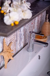 Бриклаер Мебель для ванной Чили 55 цемент – фотография-5