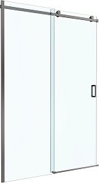 BelBagno Душевая дверь в нишу Soft Close-2 SOFT_CLOSE-2-BF-1-140-C-GM 140x200 профиль оружейная сталь стекло прозрачное – фотография-1