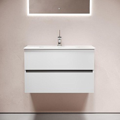 Sancos Мебель для ванной Urban 80 белый глянец – фотография-6