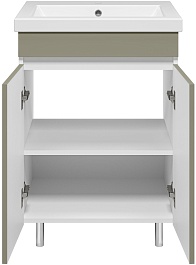 Misty Тумба под раковину Майна 60 хаки/белая – фотография-3