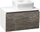 Runo Тумба под раковину Бари 80 подвесная железный камень/белая – картинка-23