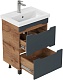 Onika Тумба под раковину Айленд 50 графит/дуб крафт – фотография-9
