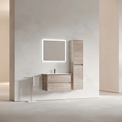 Sancos Мебель для ванной Libra 80 дуб галифакс натуральный – фотография-2