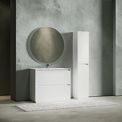 Sancos Мебель для ванной Libra Floor 100 белый глянец – фотография-2