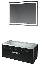 Какса-а Мебель для ванной Хилтон 100 черная – фотография-1