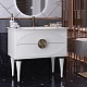 Opadiris Мебель для ванной Ибица 90 с овальным зеркалом белая/золото – фотография-19