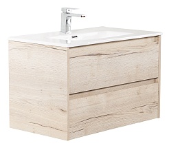 BelBagno Тумба под раковину Kraft 100 подвесная Rovere Galifax Bianco – фотография-1