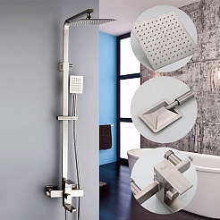 Frap Душевая стойка F2421 сатин – фотография-2