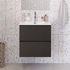 BelBagno Тумба под раковину Uno mini 70 подвесная Темно-Серый матовый – фотография-10