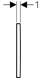 Geberit Кнопка смыва Omega 30 115.080.KM.1 черная, хром – фотография-3