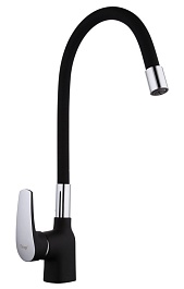 Frap Смеситель для кухни F4453-04 черный – фотография-1