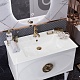 Opadiris Мебель для ванной Ибица 90 с овальным зеркалом белая/золото – фотография-21