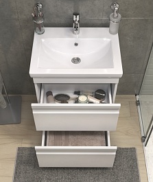 Vigo Тумба с раковиной Holly 600-0-2 белая матовая – фотография-6