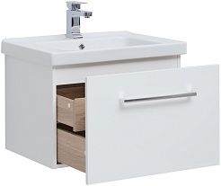 Dreja Тумба под раковину Big Inn 65 подвесная белая – фотография-5