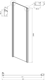 Ambassador  Душевой уголок Intense 150x90 110021104IX-90IX – фотография-6