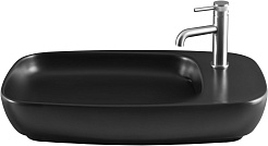 Allen Brau Мебельная накладная раковина Liberty 70 4.32012.31 чёрный матовый – фотография-2