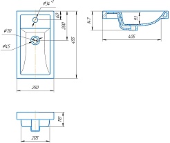 Onika Мебель для ванной Милтон 45 R подвесная белая – фотография-13