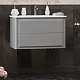 Opadiris Мебель для ванной Луиджи 80 подвесная серая матовая – картинка-21