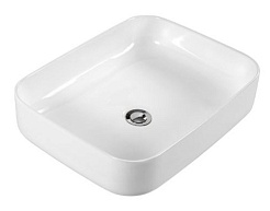 Aquatek Накладная раковина Вега 50 AQ5515-MW матовая белая – фотография-1