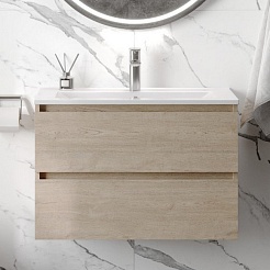 Teymi Тумба под раковину Laina 75 подвесная дуб светлый – фотография-6