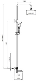 Gappo Смеситель для вынны G18 G2418-23 золотой сатин – фотография-4