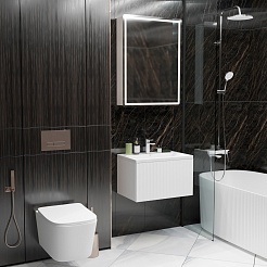 Mixline Мебель для ванной Вектор 60 подвесная белая – фотография-3