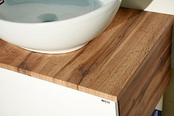 Misty Мебель для ванной Ива 60 белая/дуб – фотография-13