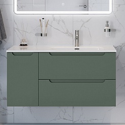 BelBagno Тумба под раковину Etna 100 R подвесная еловая матовая – фотография-2