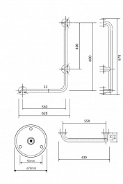 Bemeta Настенный поручень Help 301112064 – фотография-2