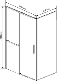 Vincea Душевой уголок Slim Soft 100x80 VSR-1SS8010CL профиль хром стекло прозрачное – фотография-11
