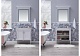 Aquanet Комплект мебели Селена 105 (2 дверцы), белая/патина серебро – фотография-26