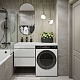 Vivon Тумба с раковиной под стиральную машину Harper 120 L подвесная белый глянец – картинка-17