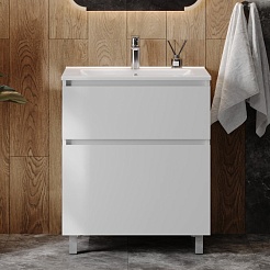 Teymi Тумба под раковину Laina 70 белая матовая – фотография-6