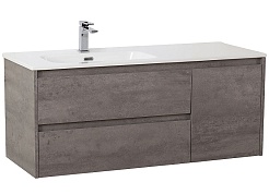 BelBagno Тумба под раковину Kraft 120 L подвесная Cemento Grigio – фотография-1