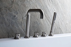 Allen Brau Смеситель на борт ванны Priority 5.31007-BN (с внутренней частью) никель браш – фотография-4