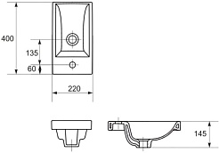 Style Line Тумба с раковиной Соло 40 серая галька – фотография-9