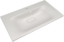 Style Line Тумба с кварцевой раковиной жасмин Остин 80 белая матовая – фотография-3