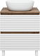 Brevita Мебель для ванной Dakota 60 дуб галифакс олово/белая – фотография-13