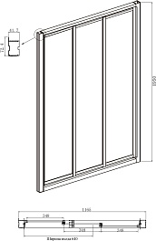 Ambassador  Душевой уголок Forsa 120x90 17021103NX-90NX – фотография-6