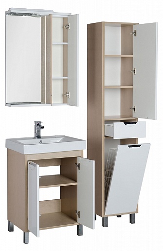 Aquanet Мебель для ванной  "Гретта 60" светлый дуб (172711) – картинка-3