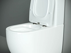 Ceramicanova Унитаз напольный пристенный Metropol Rimless CN4001 белый – фотография-3