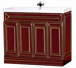 Misty Тумба для умывальника Vena 120 бордо патина – фотография-1