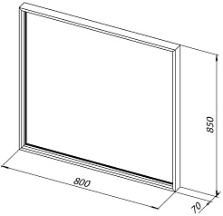 Allen Brau Зеркало Liberty 80 1.330014.60 медь браш – фотография-4